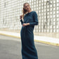 Sweater Rib Skirt- Teal