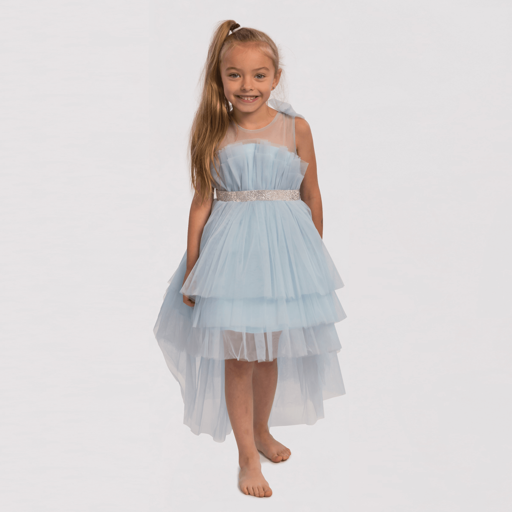 Brianna Blue Girls Formal Dress-2