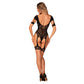 Obsessive Luscious Crotchless Garter Bodysuit