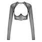 Obsessive Mibelia Fishnet Open Cup Top