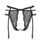 Obsessive Pearlove Open Crotch Lace Garter Panty