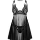 Obsessive Donarella Sheer Mesh Babydoll & String Panty-2
