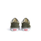 Vans Big Kids Old Skool shoes in obsidian and fern green with signature side stripe