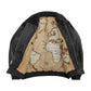 Old World Map Men’s Leather Bomber Jacket