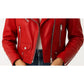 Olivia Leather Red Jacket – Women’s Premium Red Leather Jacket