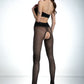Amour Hip Lace 30 DEN Black Open Crotch Hipster Tights