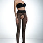 Amour Hip Lace 30 DEN Black Open Crotch Hipster Tights