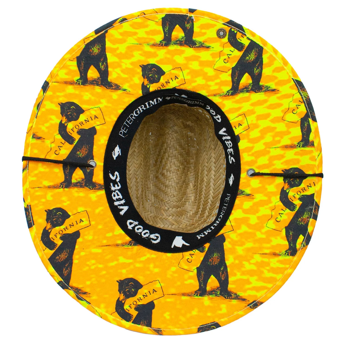 Peter Grimm Oso straw lifeguard hat by HatCountry with wide brim and chin cord