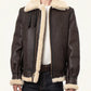 Classic Brown Sheepskin B3 Bomber Shearling Jacket
