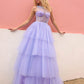 Nox Anabel P1400 Long Tiered Tulle Skirt Corset A-Line Ball Gown