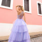Nox Anabel P1400 Long Tiered Tulle Skirt Corset A-Line Ball Gown