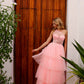 Nox Anabel P1400 Long Tiered Tulle Skirt Corset A-Line Ball Gown
