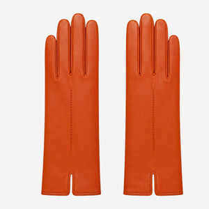 P2666 (orange) – Women’s unlined Italian lambskin leather dress gloves