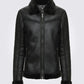 Brave Black Shearling Leather Jacket