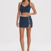 Built-in Shorts Golf Skirt Made in USA - Smalt Blue