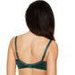 Gorteks Pamela Pine Green Sheer Mesh Balconette Bra-1