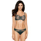 Sheer Mesh Balconette Bra Pamela Pine Green-4