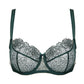 Gorteks Pamela Pine Green Sheer Mesh Balconette Bra