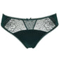 Gorteks Pamela Pine Green Semi Sheer Low Rise Bikini Panty