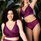 Adriana Wire-Free Full Bust Supportive Bralette - Blackberry