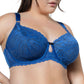 Charlotte Full Bust Lace Unlined Bra - Sapphire