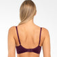 Samanta Perla Aubergine Sheer Mesh Embroidered Underwire Bra