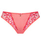 Samanta Perla Coral Sheer Mesh Tulle Embroidered Tanga Panty