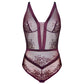 Gorteks Porto Aubergine Sheer Lace Body
