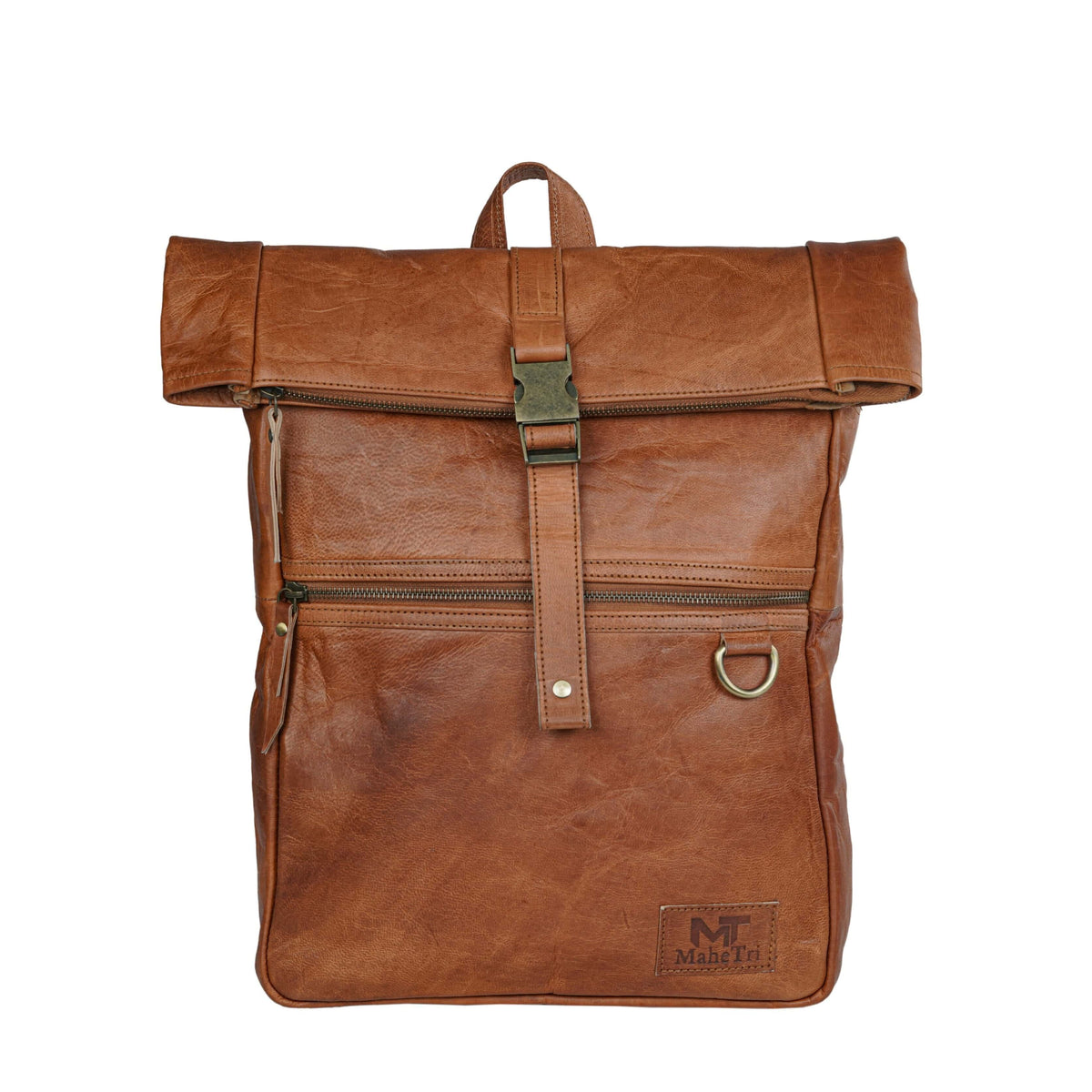 Classy Leather Bags Ortiz Rucksack backpack with leather straps and multiple compartments, stylish and functional for everyday use.