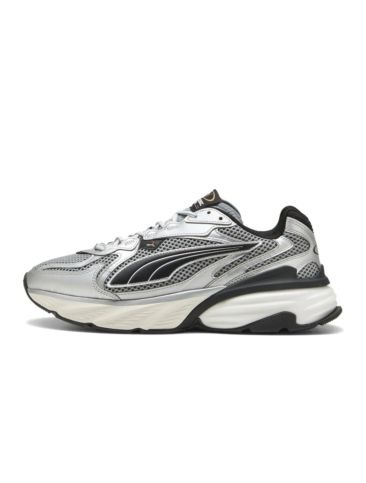 Puma Fade Nitro LS sneakers in silver, unisex men's footwear by Denim Exchange