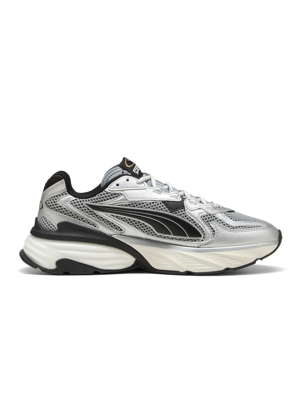 Denim Exchange Puma Fade Nitro LS men's sneakers in silver, side view