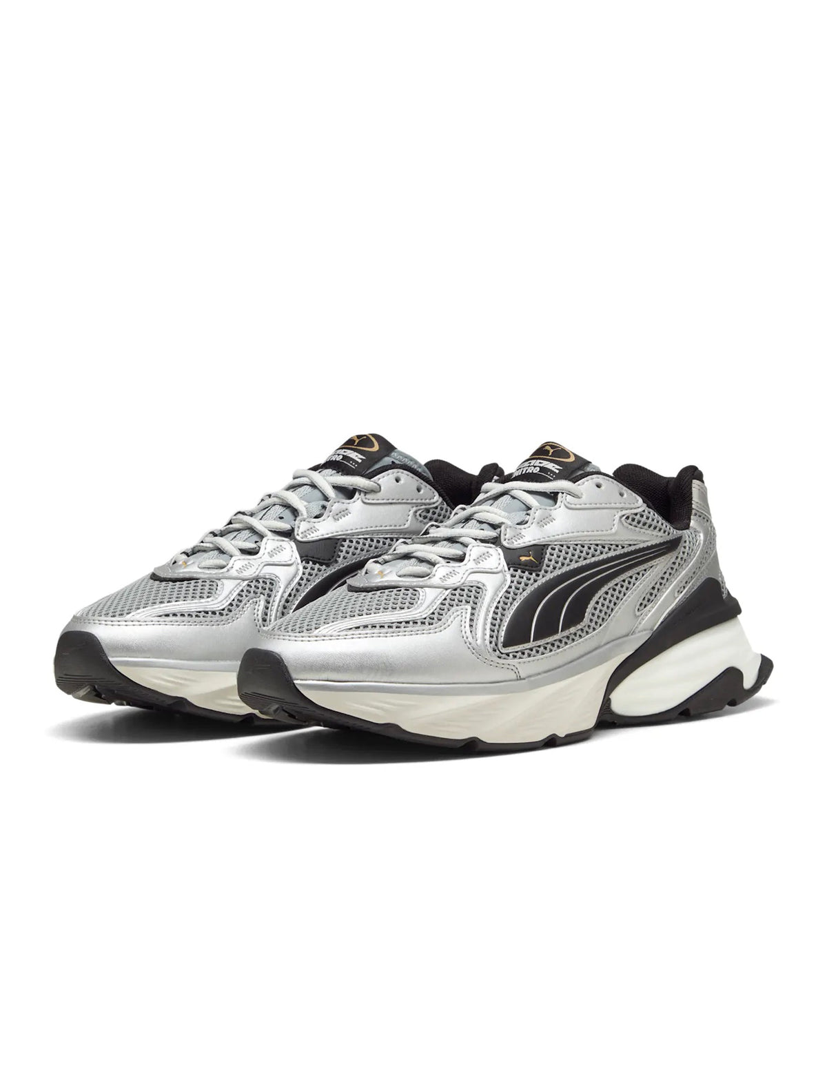 Puma Fade Nitro LS sneakers in silver, men's footwear by Denim Exchange