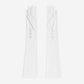 PZ01W14G (white) - Unlined Italian lambskin 16-button opera gloves with embroidery