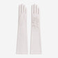 PZ01W14W (white) - Unlined Italian lambskin 16-button opera gloves with embroidery