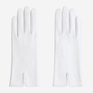 PZ01 (white) – Embroidered unlined Italian lambskin opera gloves