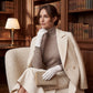 PZ01P (white) - Unlined embroidered Italian lambskin leather gloves