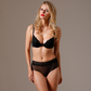 Padded Deep Plunge Bra Lavinia Flame Black-2