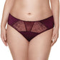 Gorteks Pamela Aubergine Semi Sheer Low Rise Bikini Panty