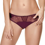 Gorteks Pamela Aubergine Semi Sheer Low Rise Bikini Panty-0
