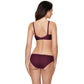 Gorteks Pamela Aubergine Sheer Mesh Balconette Bra