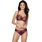 Semi Sheer Thong Panty Pamela Aubergine-3
