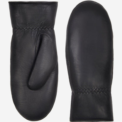 Paris (black) – Sheepskin leather mittens with lambswool lining and touchscreen feature