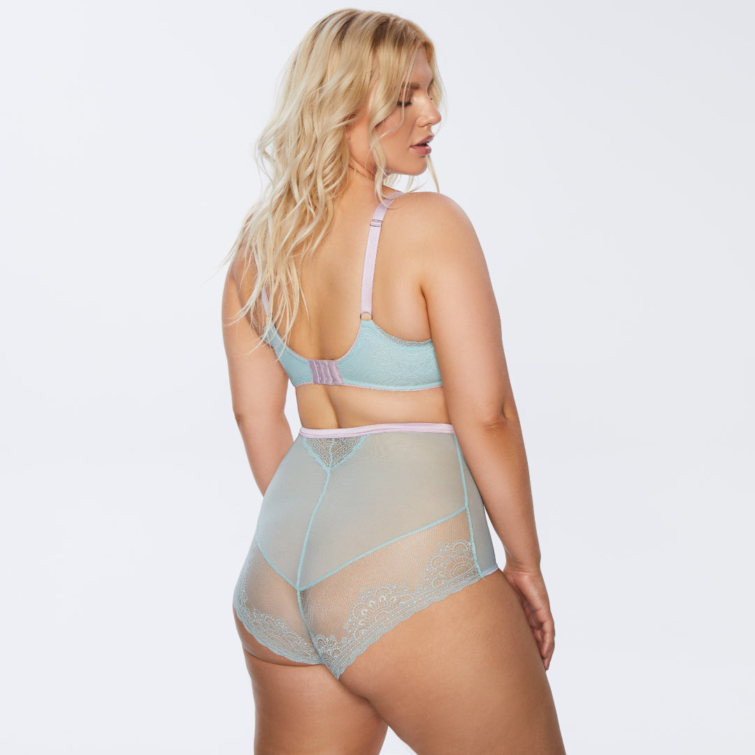 Kinga Pastellove Sheer Mesh Full Busted Bra-3