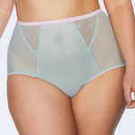 Kinga Pastellove Sheer High Waist Tulle Brief Panty-0