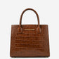 Patrizia (brown) - Italian calf leather womens handbag (with shoulder strap)
