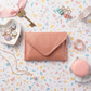 Mini Envelope Wallet With RFID protection - Pearl Pink