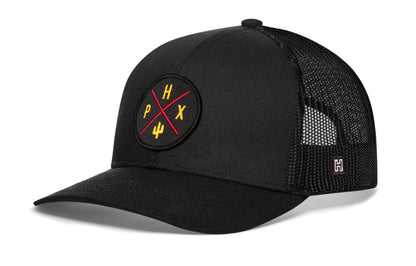 Phoenix Trucker Hat  |  Red-Gold PHX X Snapback