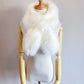 Fox Faux Fur Scarf / Fur Scarf / Bridesmaid Gifts / Ivory Fur Scarf