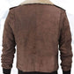 Pierson G1 Bomber Men’s Leather Brown Shearling Collar Jacket