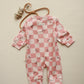 Cherry Plaid Onesie